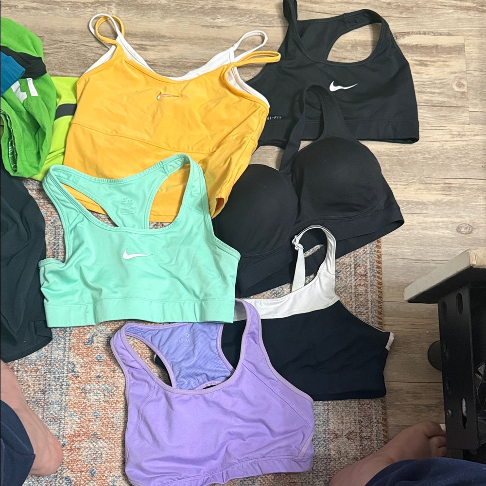 Nike Women's Sports Bra Set - Black, Mint, Purple